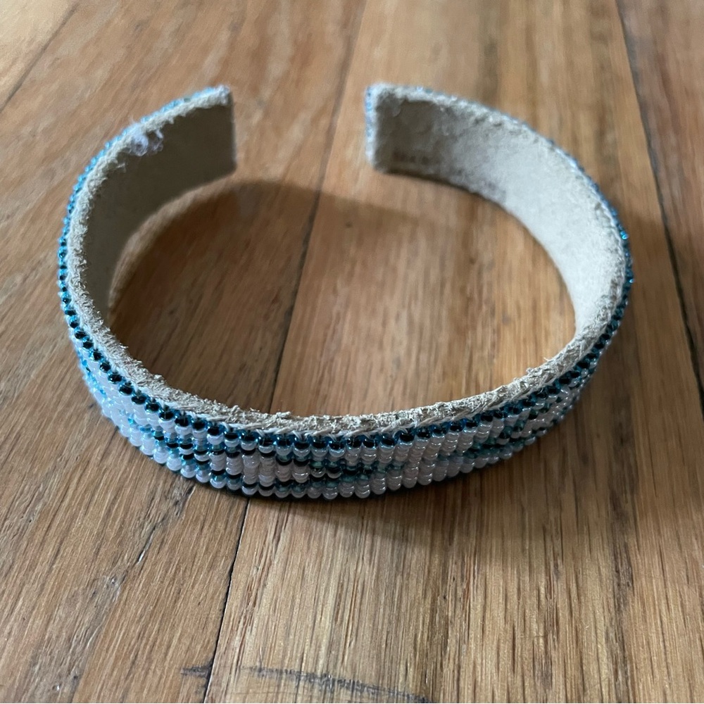 Marc Jacobs Seed Bead and Suede Southwestern Cuff Bracelet